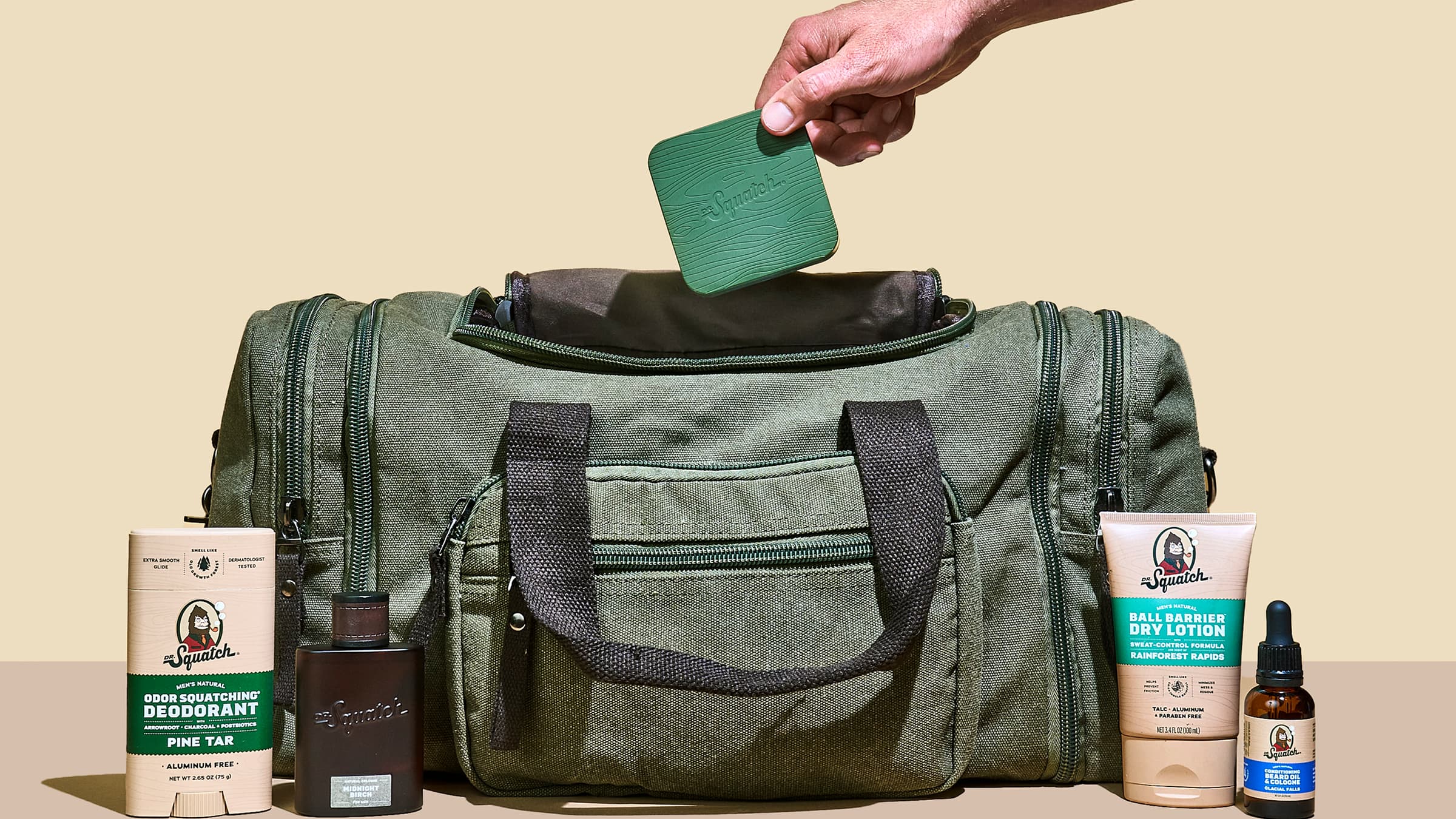 Dr. Squatch Bricc House being used